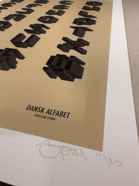 STORM - Dansk Alfabet, Print (A2)