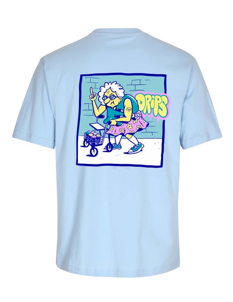 DRIPS CPH - Old School T-shirt | Lyseblå