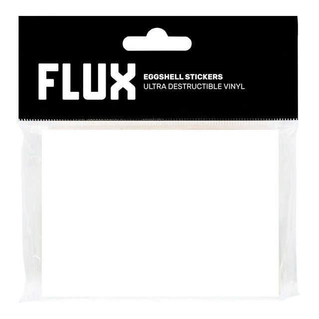 FLUX White Eggshell Stickers | 50 stk