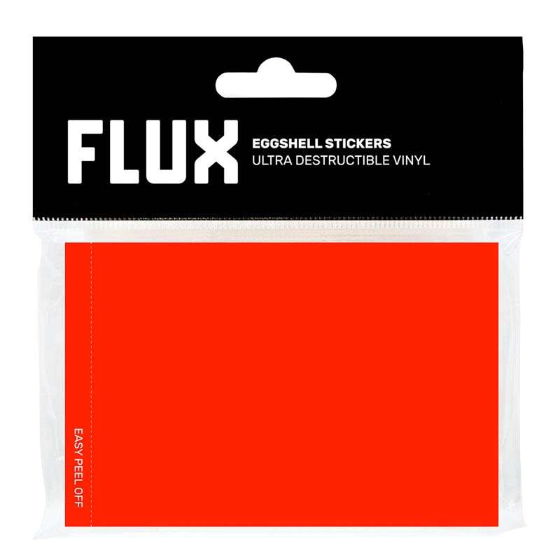 FLUX Red Eggshell Stickers | 50 stk