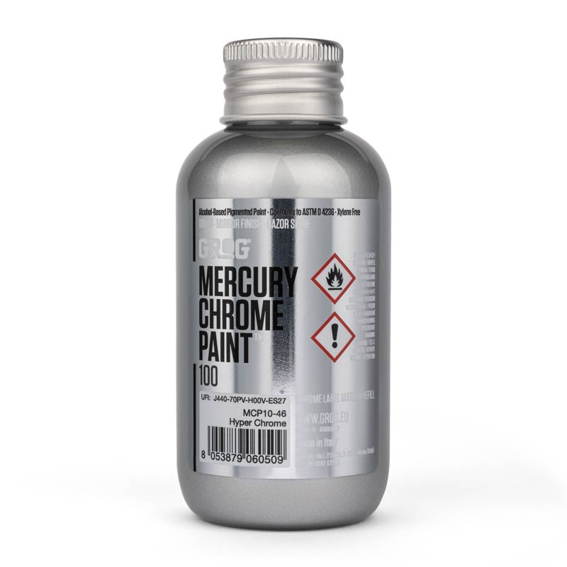 GROG  Mercury Chrome Paint | 100ml Refill Hyper Chrome