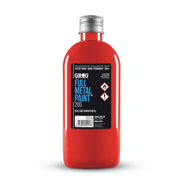 GROG Full Metal Paint Refill | 200ml | Neon Orange | FMP20-14