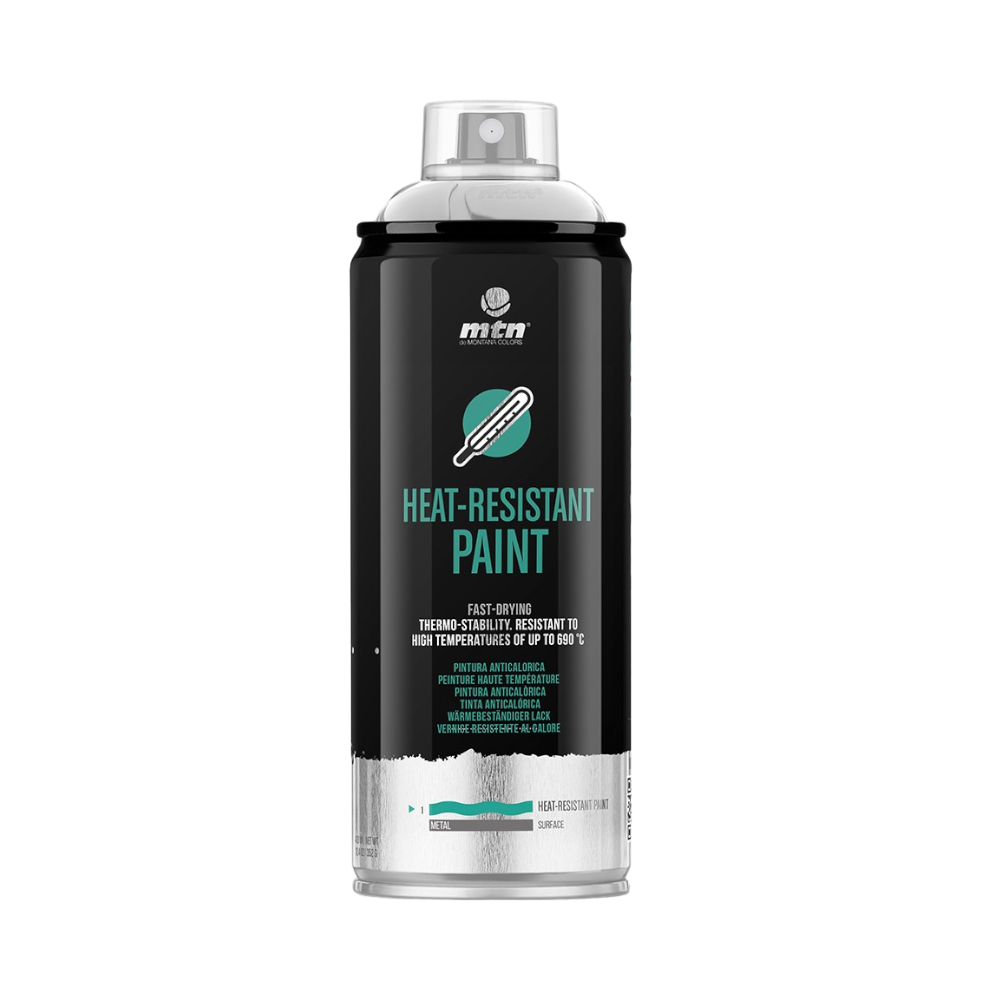 MTN PRO Heat Resistant Paint 400ml | Silver