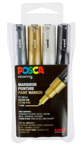 POSCA PC-1M Marker Set | 4 stk