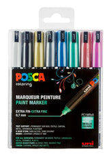 POSCA PC-1MR Marker Set | 8 stk Metallic