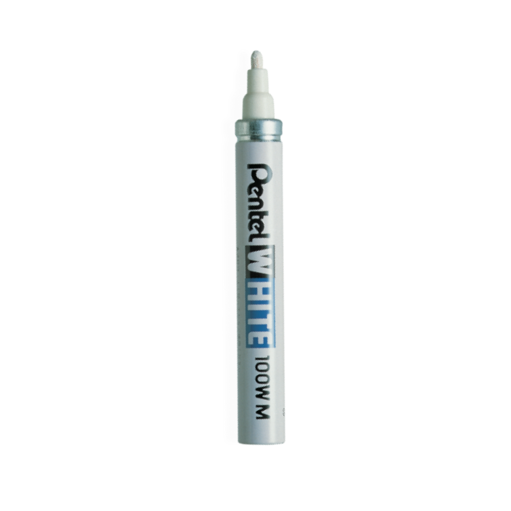 Pentel White X100-W Marker | 4mm