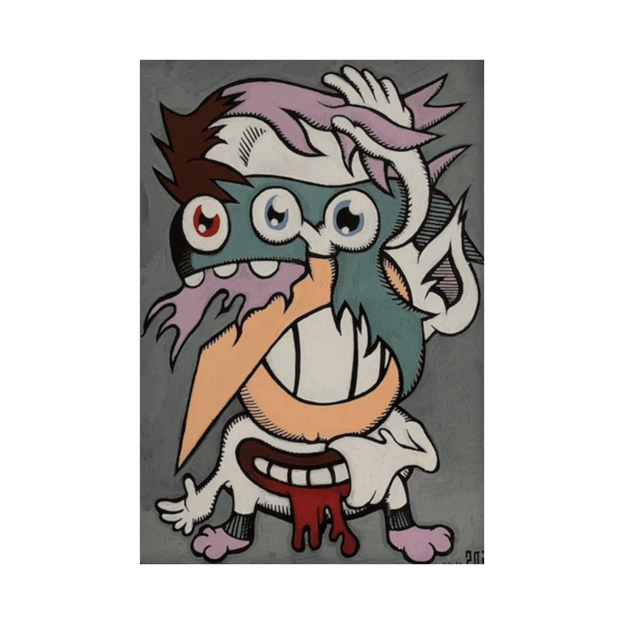 Peter Hvid Kromann - 19, Maleri (A5)