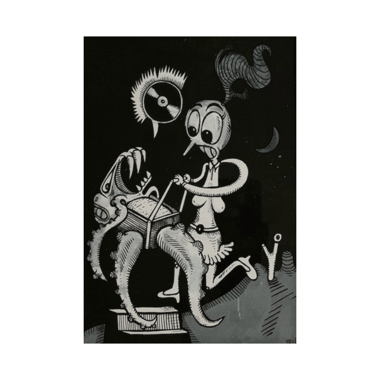 Peter Hvid Kromann - 23, Maleri (A5)