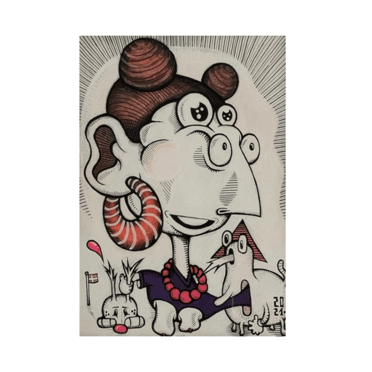 Peter Hvid Kromann - 25, Maleri (A5)