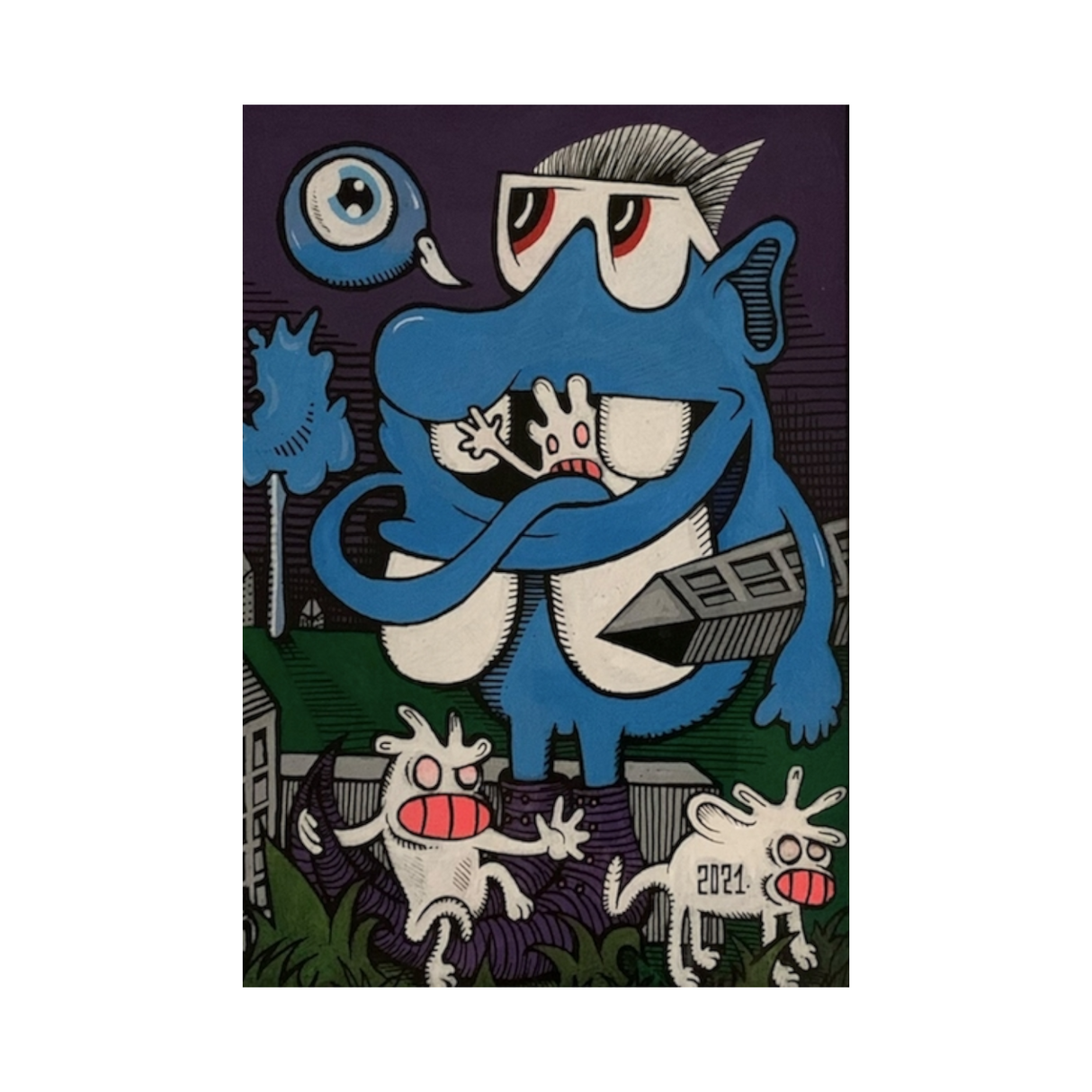 Peter Hvid Kromann - 6, Maleri (A5)