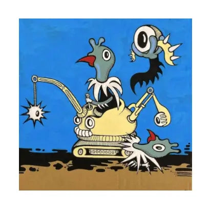 Peter Hvid Kromann - 4, Maleri på Pap (31 x31cm)