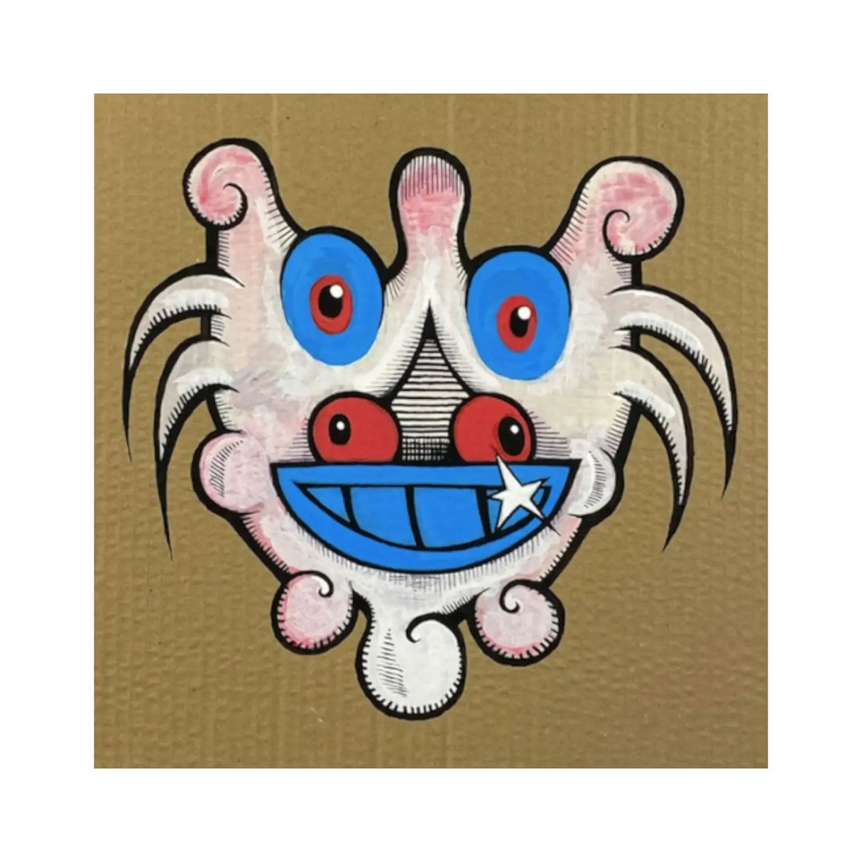 Peter Hvid Kromann - 1, Maleri på Pap (31 x 31cm)