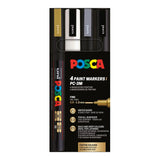 POSCA PC-3M Marker Set | 4 stk