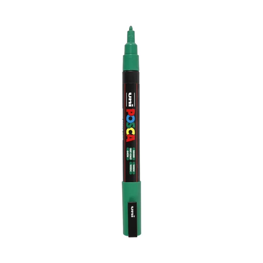 Mal på Sten sæt -  8 stk Posca 1,5mm (PC-3M) + 1 lak