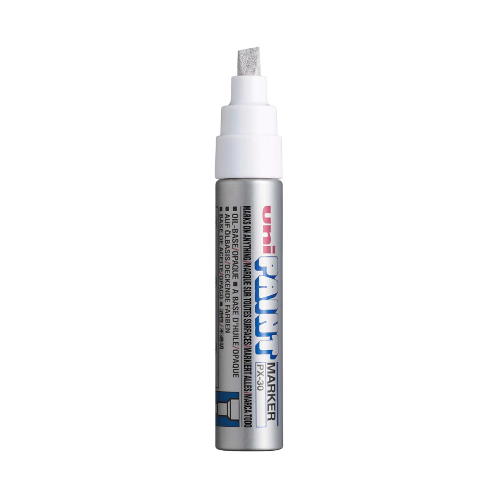 UNI Paint Marker PX30 | 8mm Chisel | Silver | 805