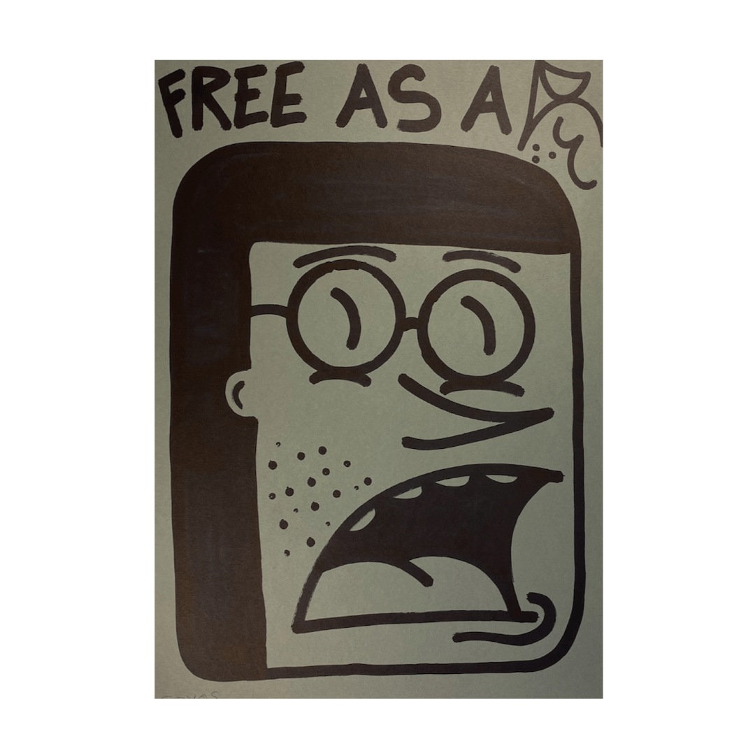 SPYO - Free as a Bird, Originalt Værk (A2)