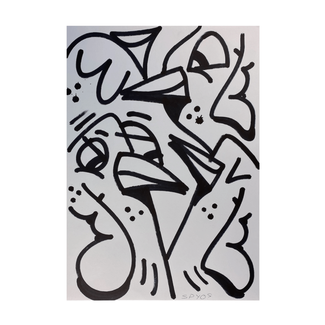 SPYO - Hvide Fugle 2, Originalt Værk (A2)