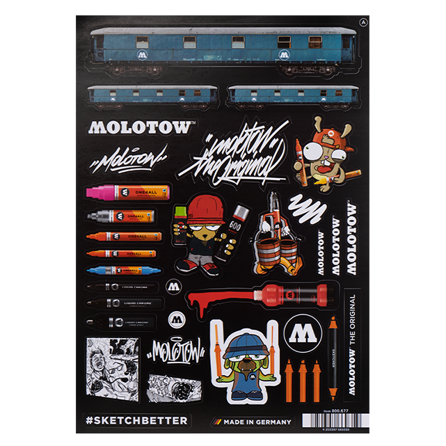 Molotow Sticker Sheet | A