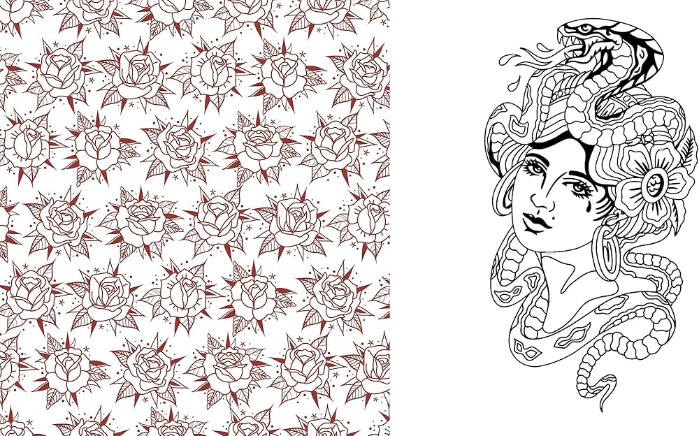Tattoo Coloring Book