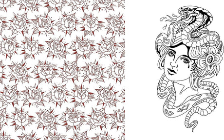 Tattoo Coloring Book