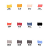 Toki Fader Layout Marker Set | 12 stk Flame