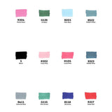 Toki Fader Layout Marker Set | 12 stk Tropical