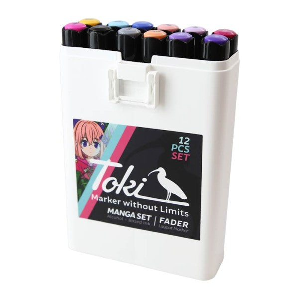 Toki Fader Layout Marker Set | 12 stk Manga
