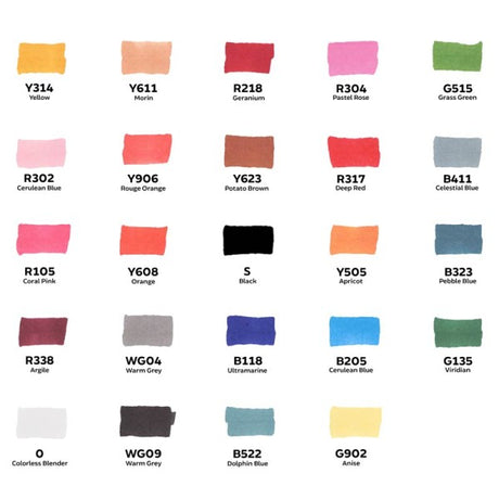 Toki Fader Layout Marker Set | 24 stk Basic