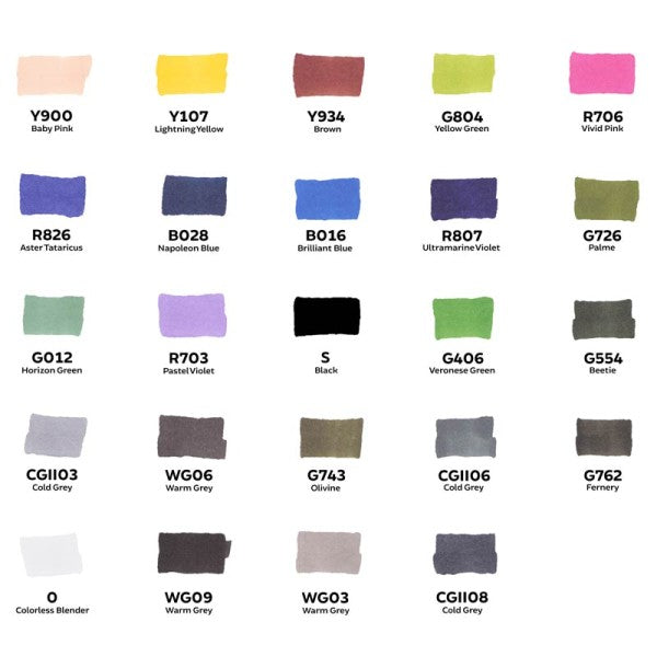 Toki Fader Layout Marker Set | 24 stk City