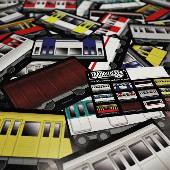 Under Pressure Train Sticker Set | 12 stk Large
