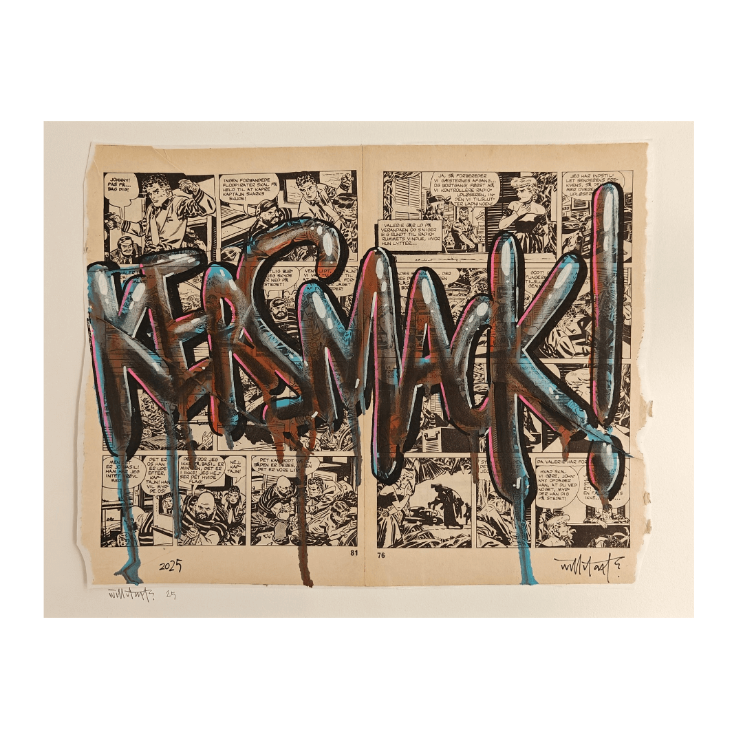 Willitart - Kersmack, Paste Up (40 x 30cm)