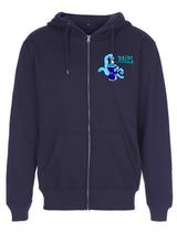 DRIPS CPH - Spray Away Zip Hoodie | Navy